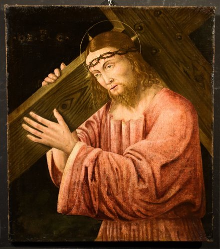 "Christ Carrying the Cross" Oil on canvas